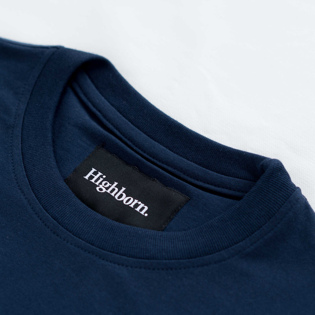 Highborn Navy Blue Logo Tee - Highborn