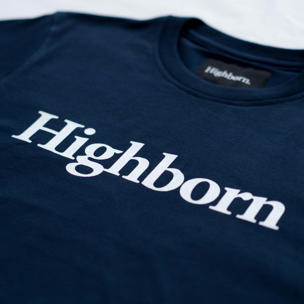 Highborn Navy Blue Logo Tee - Highborn