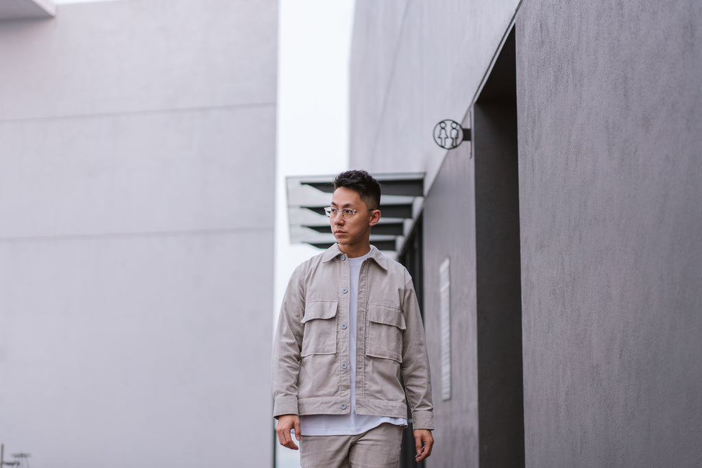 Owl Grey Corduroy Overshirt - Highborn