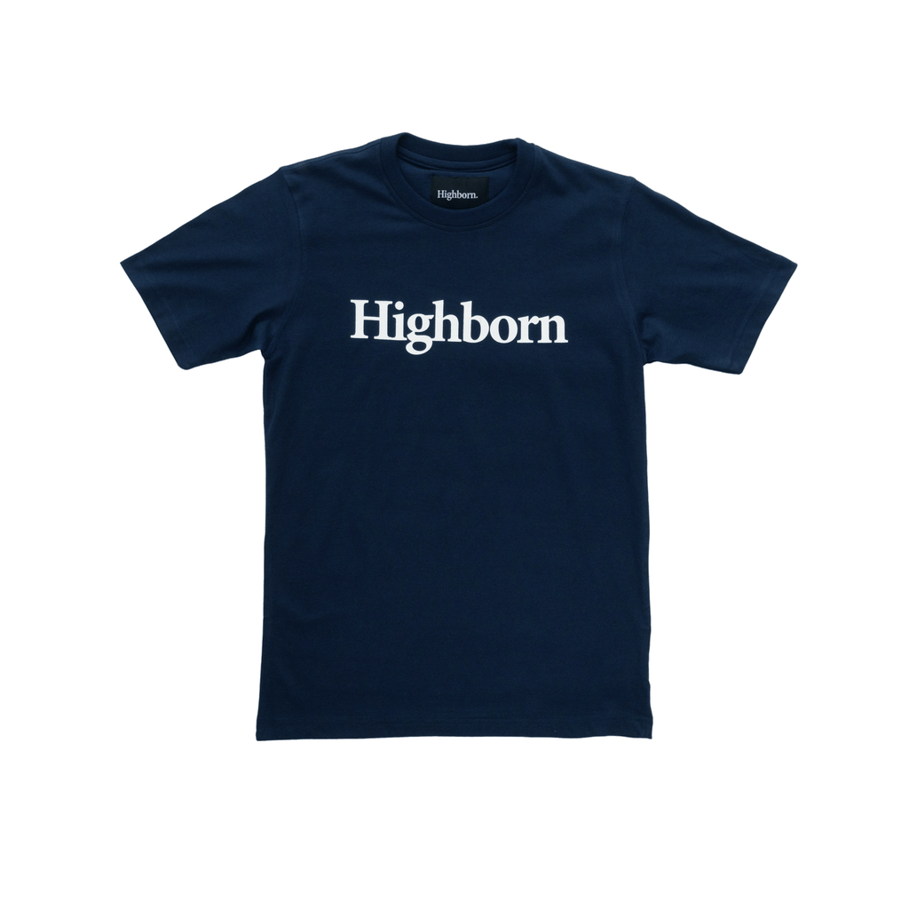 Highborn Navy Blue Logo Tee - Highborn