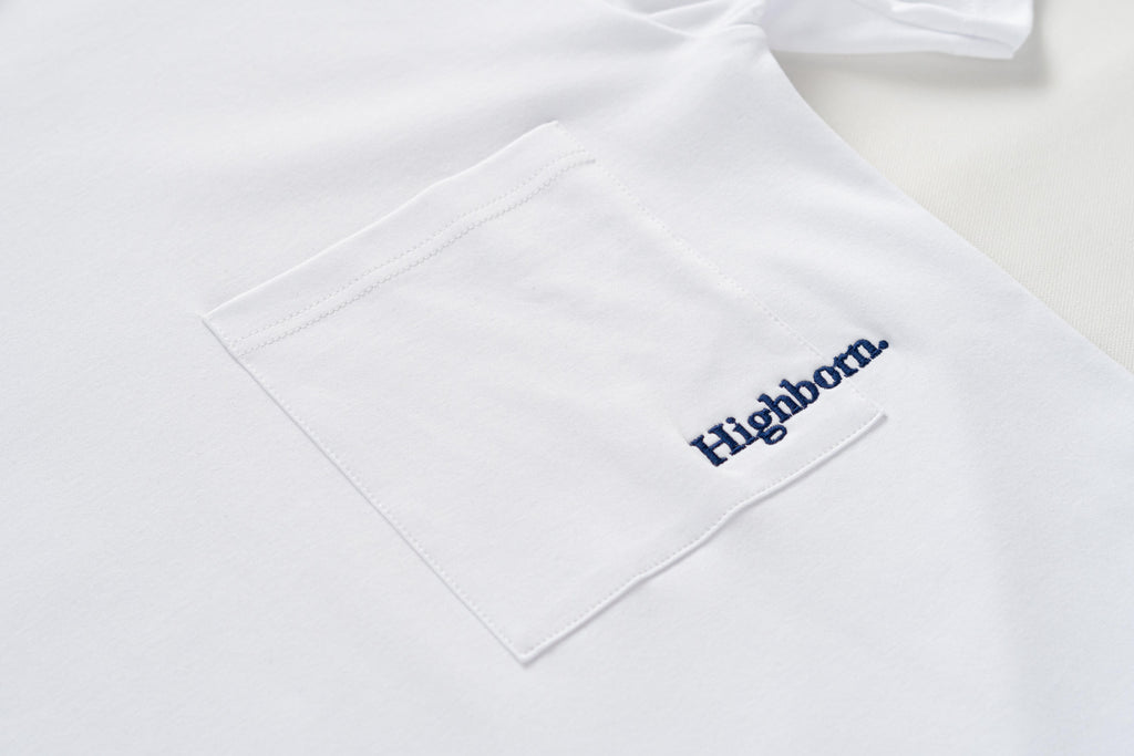 White Oversized Pocket Tee - Highborn