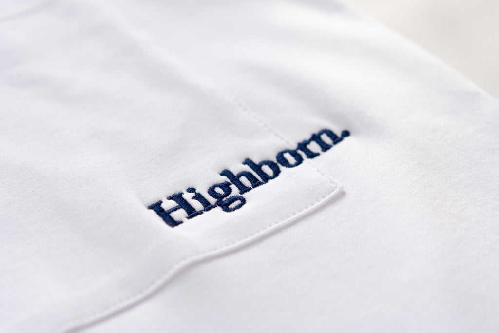 White Oversized Pocket Tee - Highborn