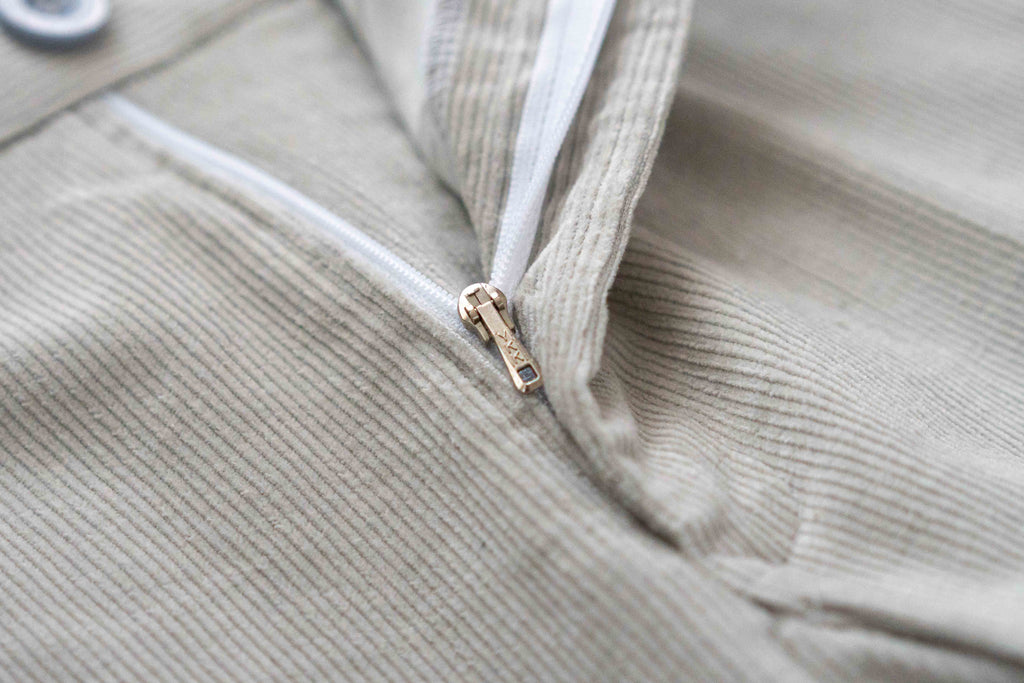 Owl Grey Corduroy Cropped Pants - Highborn