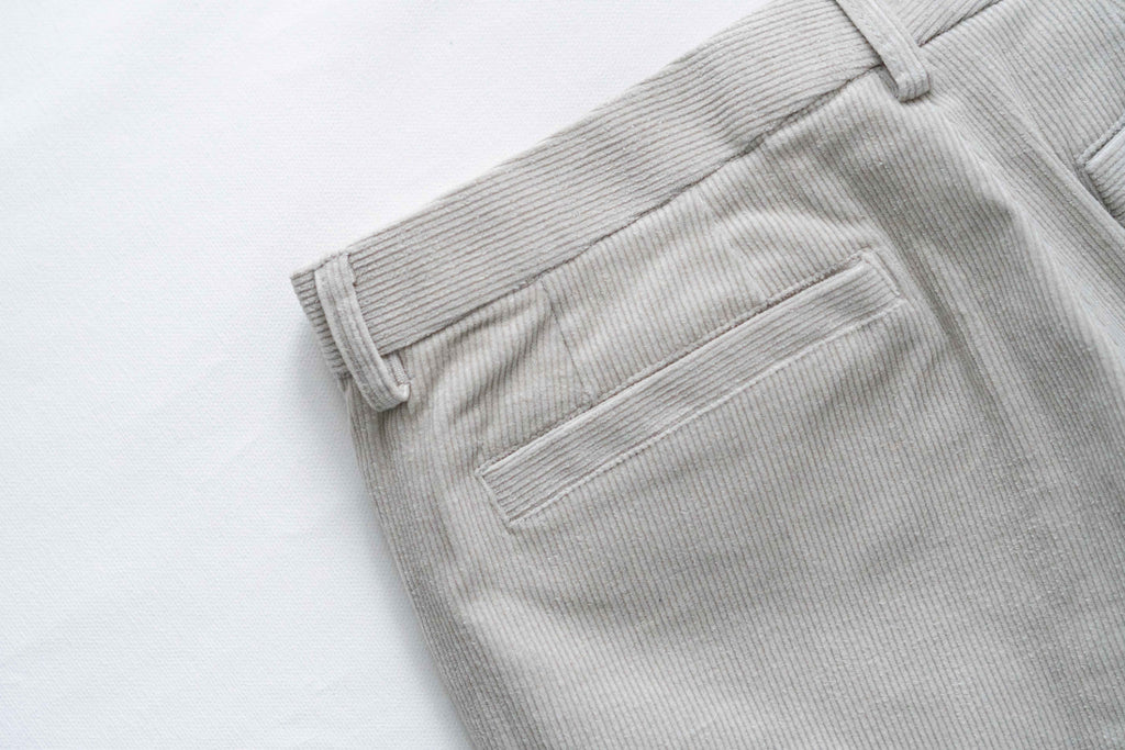 Owl Grey Corduroy Cropped Pants - Highborn