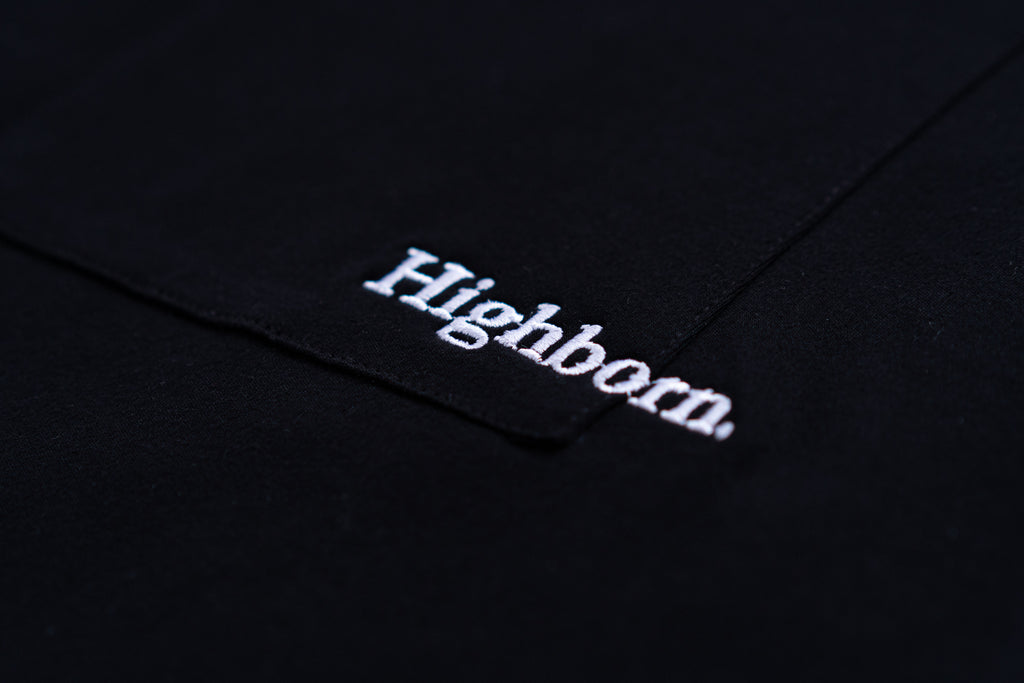 Black Oversized Pocket Tee - Highborn