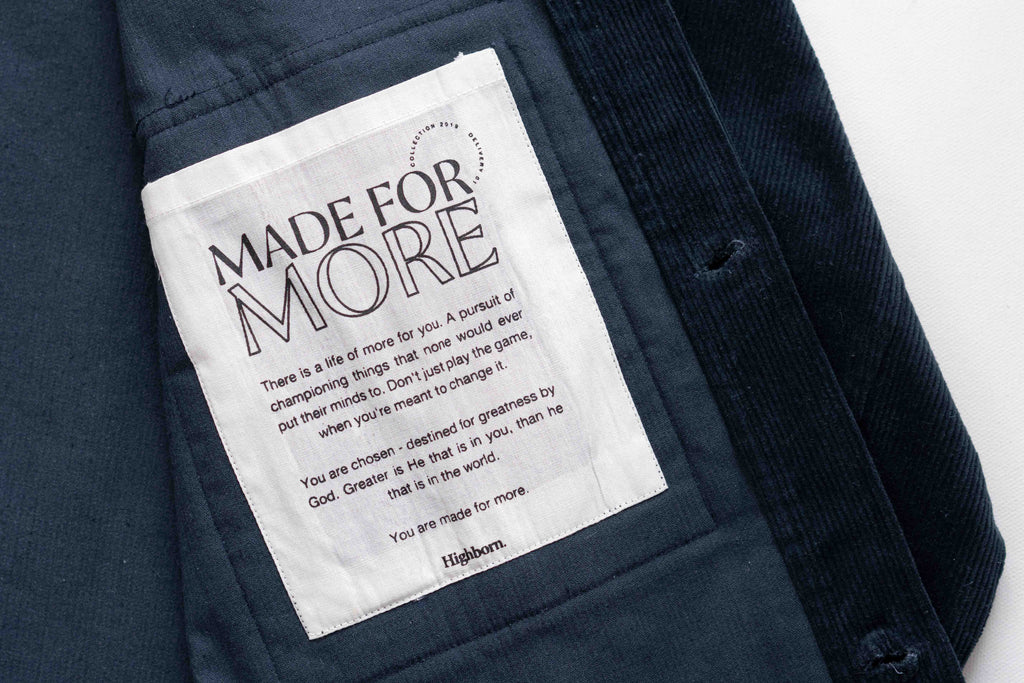 Prussian Blue Corduroy Overshirt - Highborn