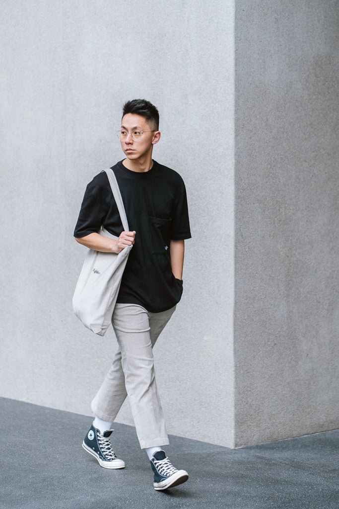 Owl Grey Corduroy Cropped Pants - Highborn