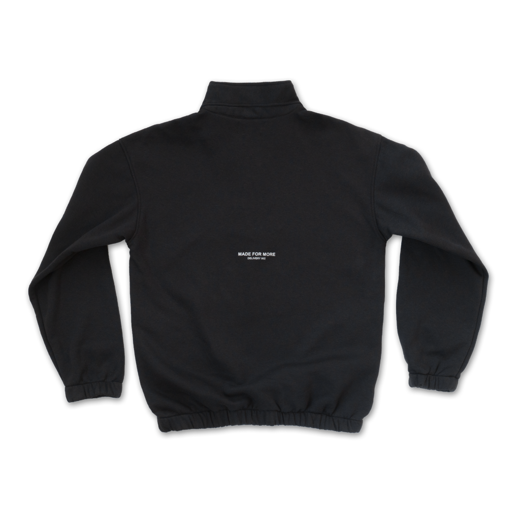 Off-Black Half-Zip Pullover - Highborn