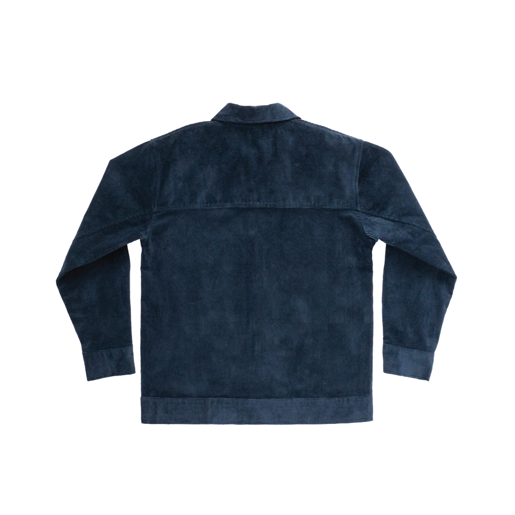 Prussian Blue Corduroy Overshirt - Highborn